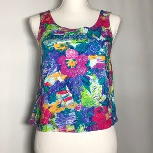 Floral Shok  tank top size extra small